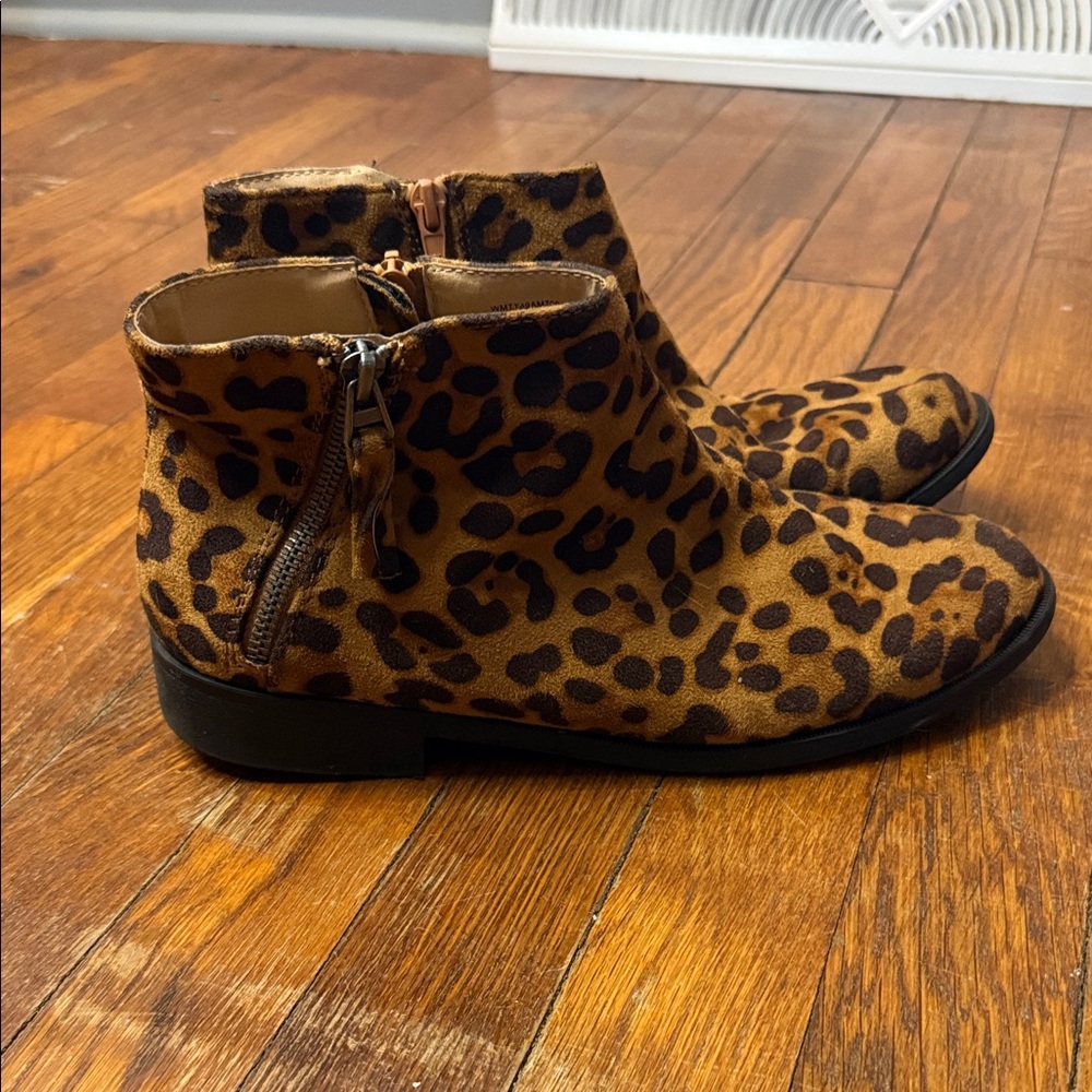 Time and Tru Animal Print Boots